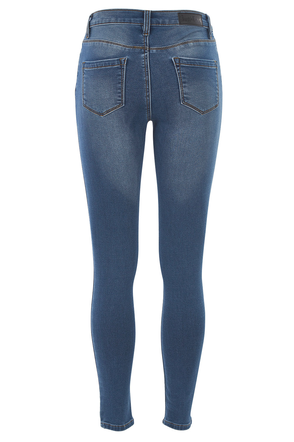 Product shot of the Veronica Jean in colour MidBlue (Blue), from the back