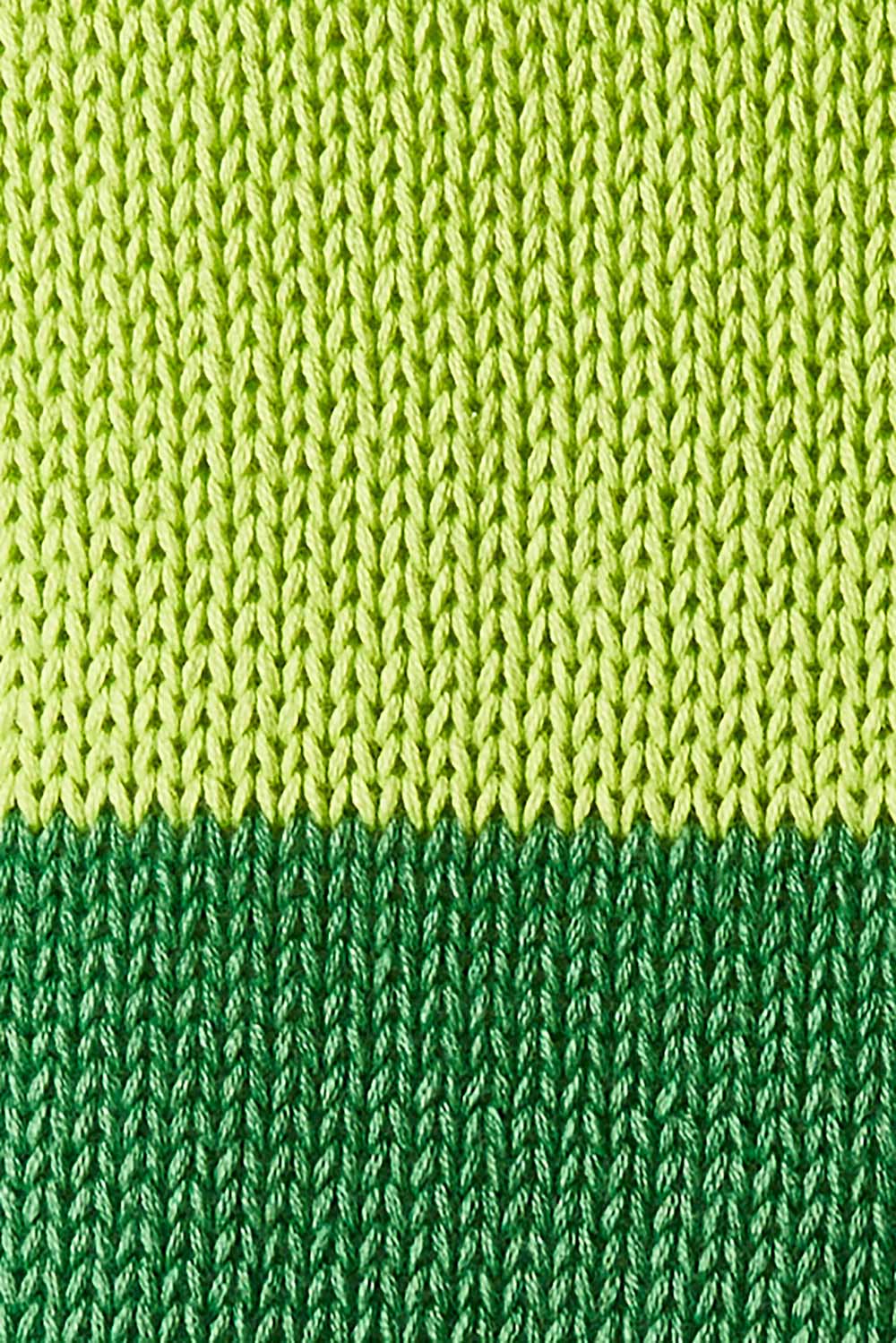 Product shot of the Mega Stripe Pullover in colour Marl (Green), detail