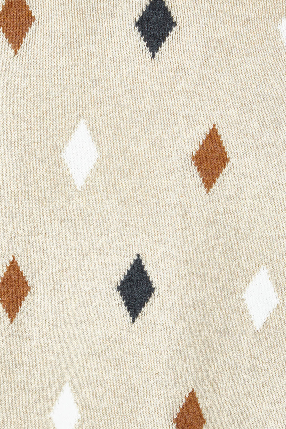 Product shot of the Magestic Cotton Cashmere Crew in colour Oat, detail