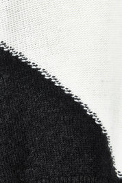 Product shot of the Diamond Dapper Cotton Cashmere Vest in colour Charcoal, detail