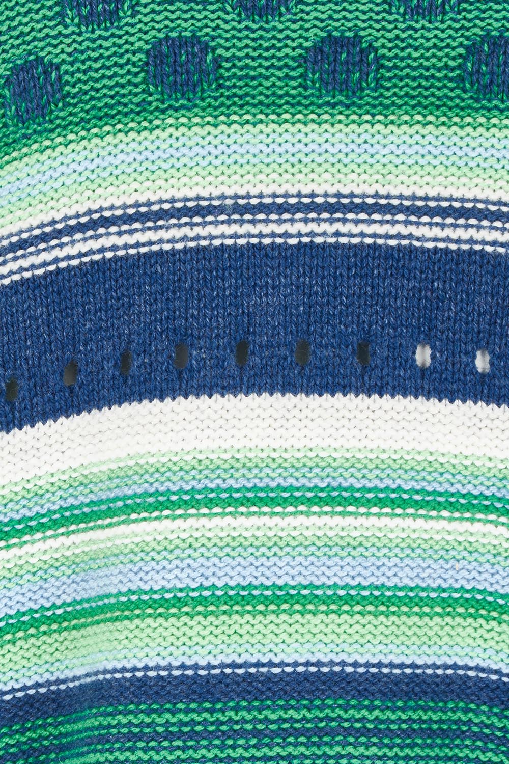 Stripe Pop Wool Blend Jumper – Parsley