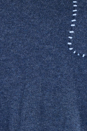 Cotton Cashmere Pocket Detail Jumper – Denim