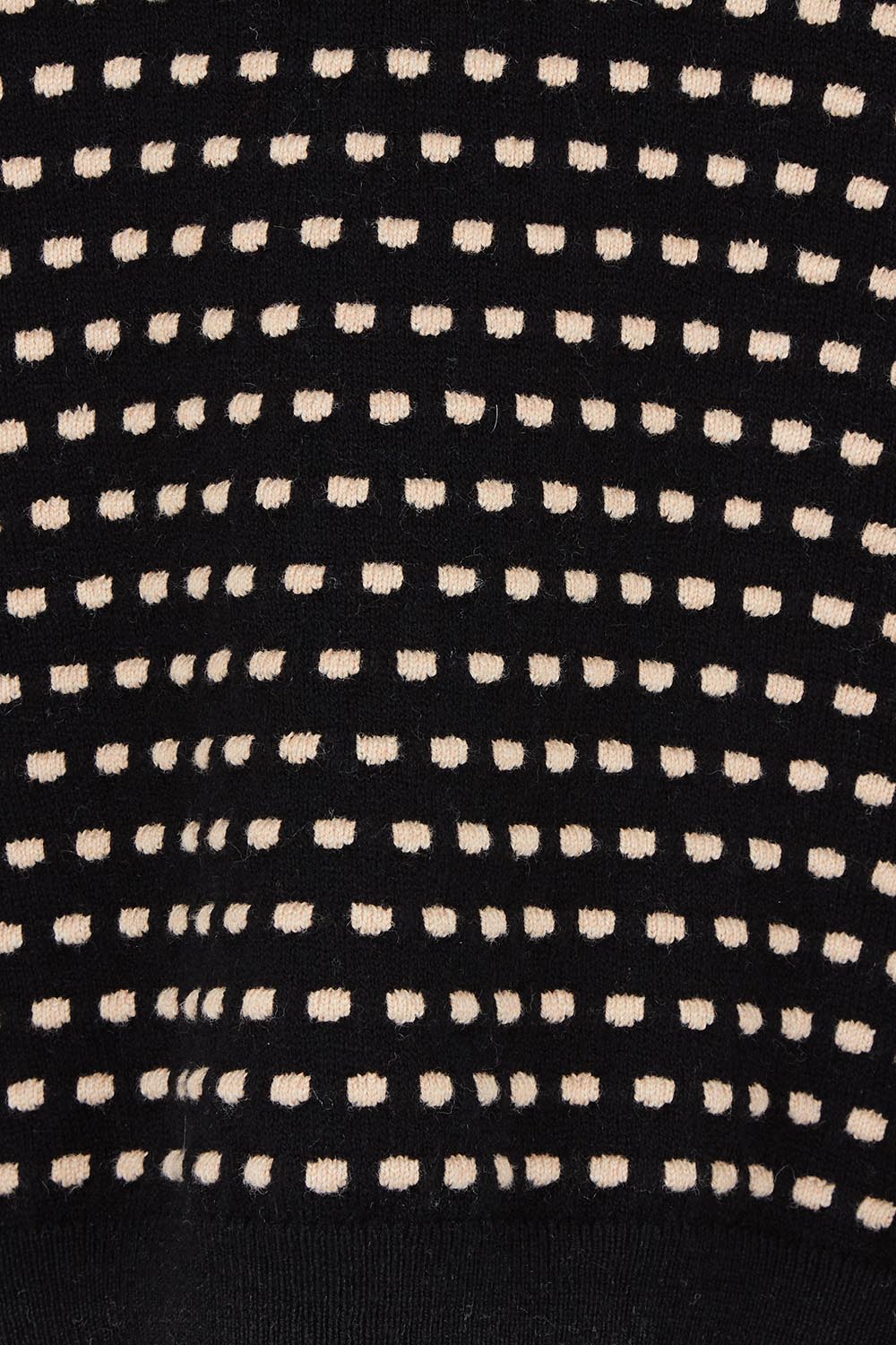 Textured Cotton Cashmere Tank Vest – Black