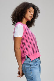 Textured Cotton Cashmere Tank Vest – Cosmos