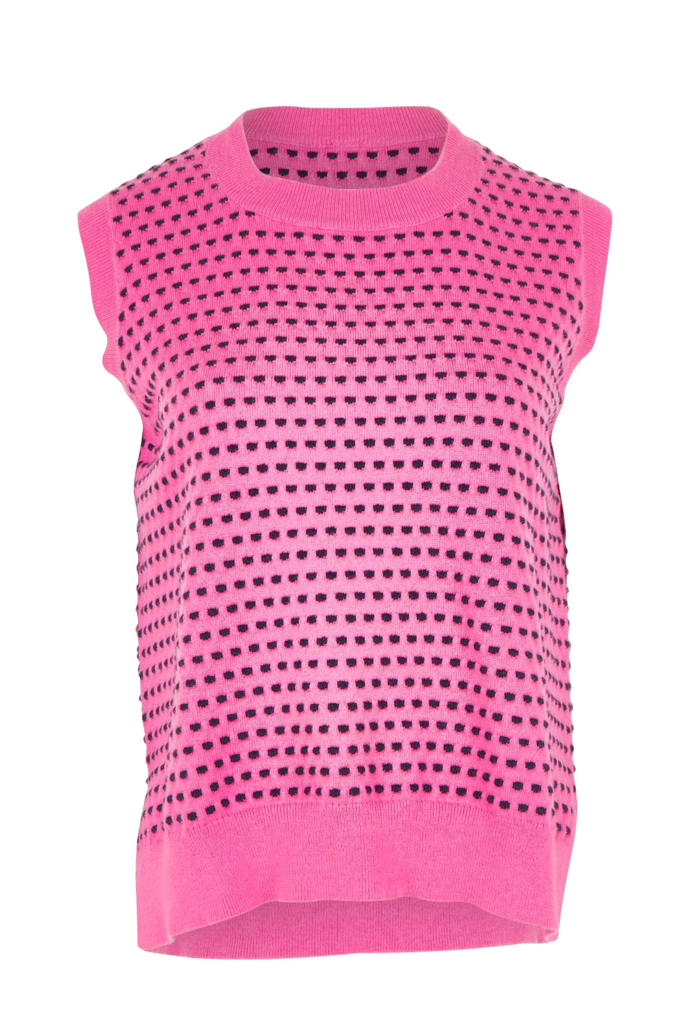 Textured Cotton Cashmere Tank Vest – Cosmos