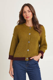 Kid Mohair Cardi – Chartreuse