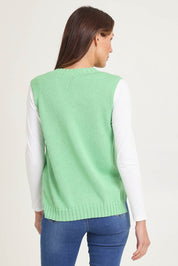 Essential Cotton Cashmere Vest – Basil