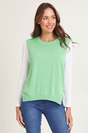 Essential Cotton Cashmere Vest – Basil