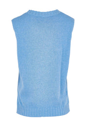 Essential Cotton Cashmere Vest – Blueberry