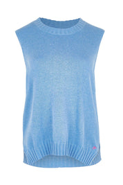 Essential Cotton Cashmere Vest – Blueberry