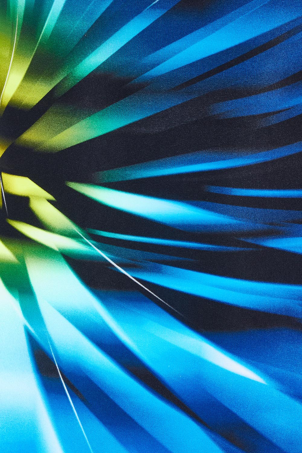 Product shot of the Hi Front One Piece in colour Octane (Blue), detail