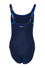 Product shot of the Multiway 1 Piece in colour Zephyr (Blue), from the back
