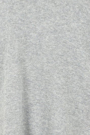 Product shot of the Side Stripe Cotton Cashmere Jumper in colour Ltmarle (Grey), detail