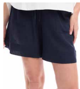 Essentials Linen Blend Shorts - Navy