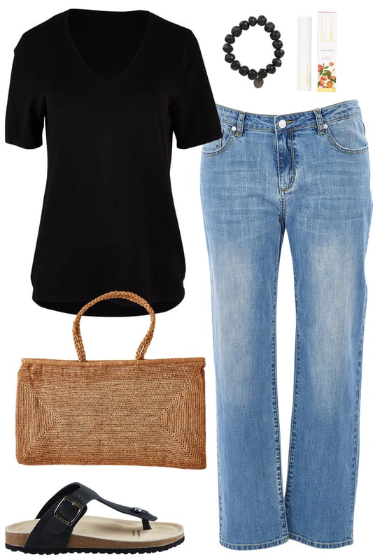 Outfit - Black And Denim