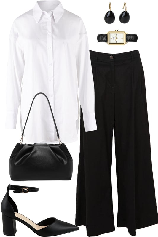 Outfit - Poised In Contrast