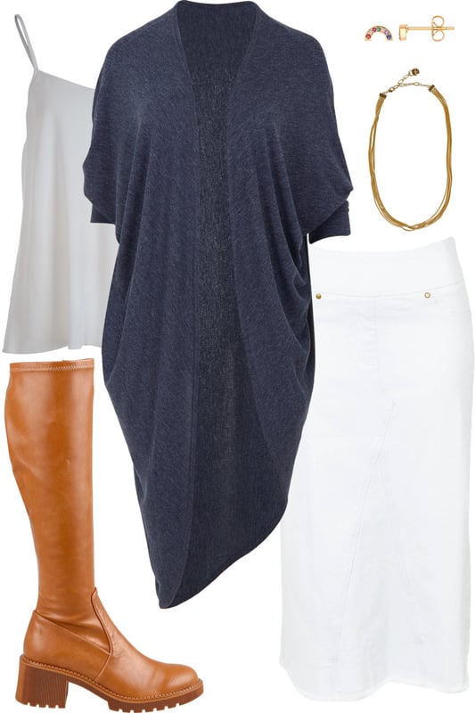 Outfit - Denim And White Cityscape