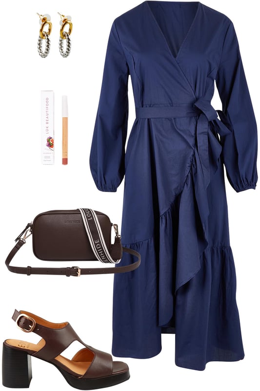 Outfit - Navy Wrapped With Chocolate