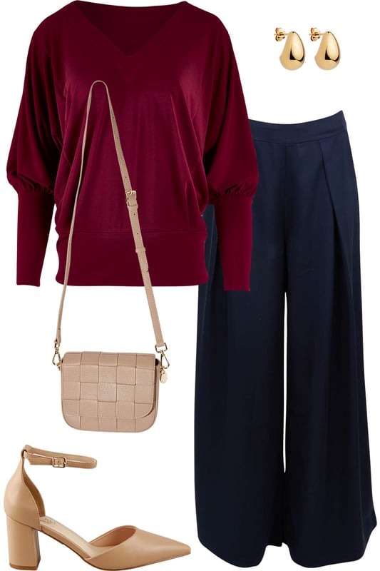 Outfit - Poised In Port Red