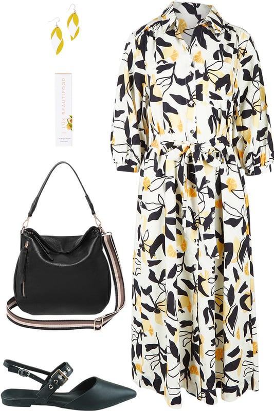 Outfit - A Sketch In Citrus And Black