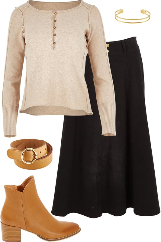Outfit - Forever Joyful In Latte And Black