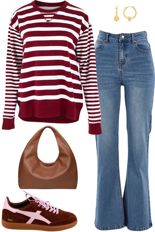 Outfit - Berry Casual