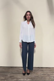 The Allure Georgette Shirt – Ivory