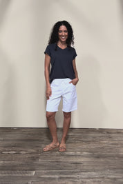 Elements Manly Cotton Vee Tee - Navy