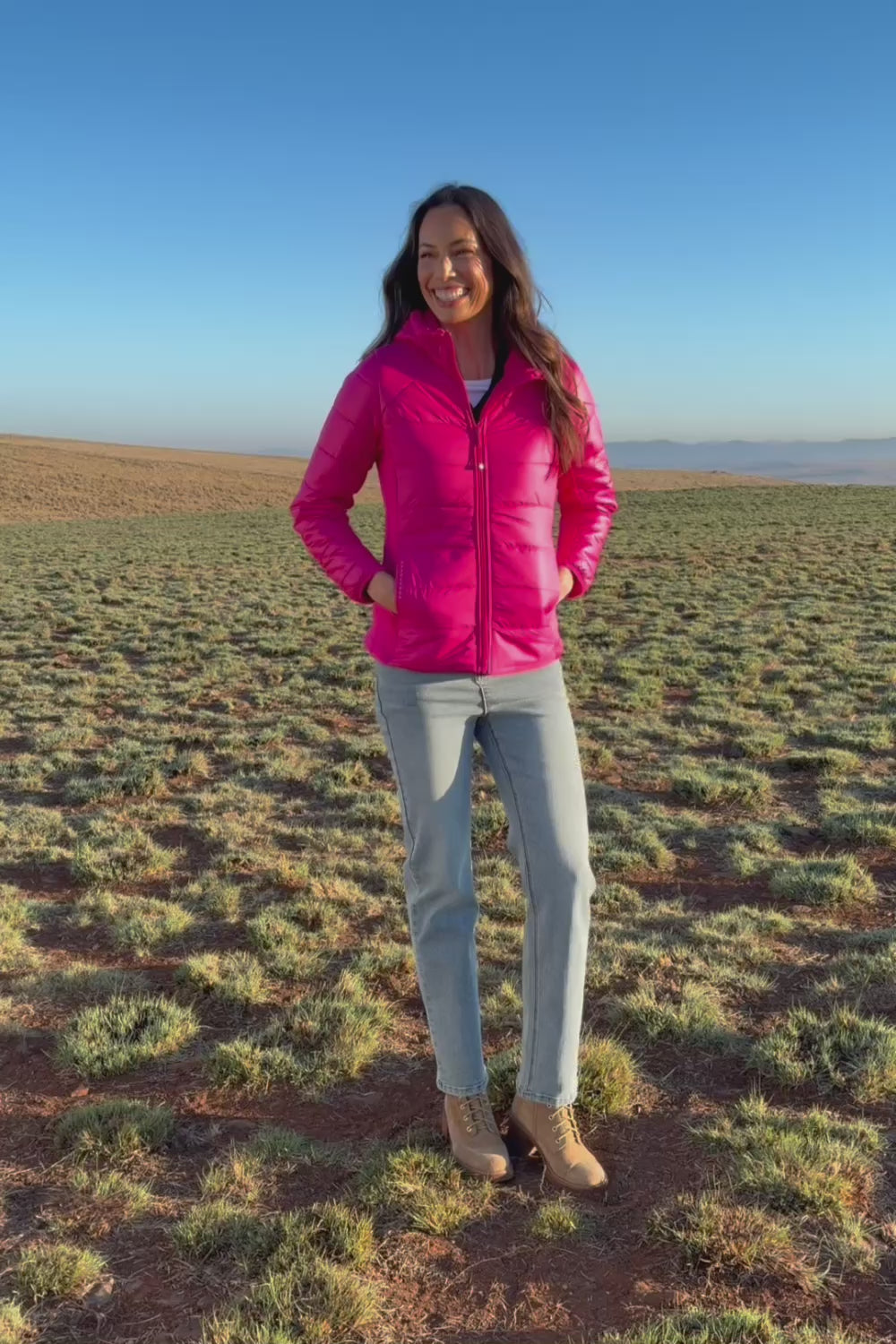 The Keepers Puffer Jacket - Hotpink