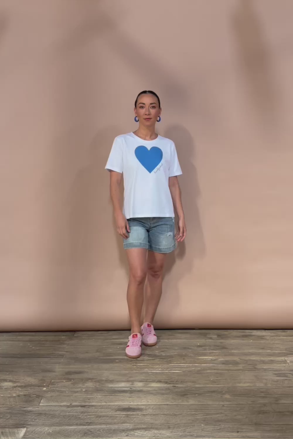 Mercerized Cotton Love Tee - Boldblue