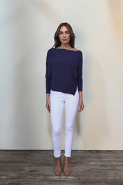 The Pleated Shoulder Knit – Indigoblue