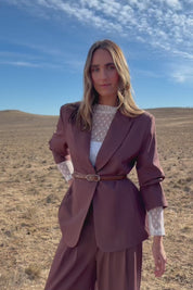 All The Right Moves Blazer - Wood
