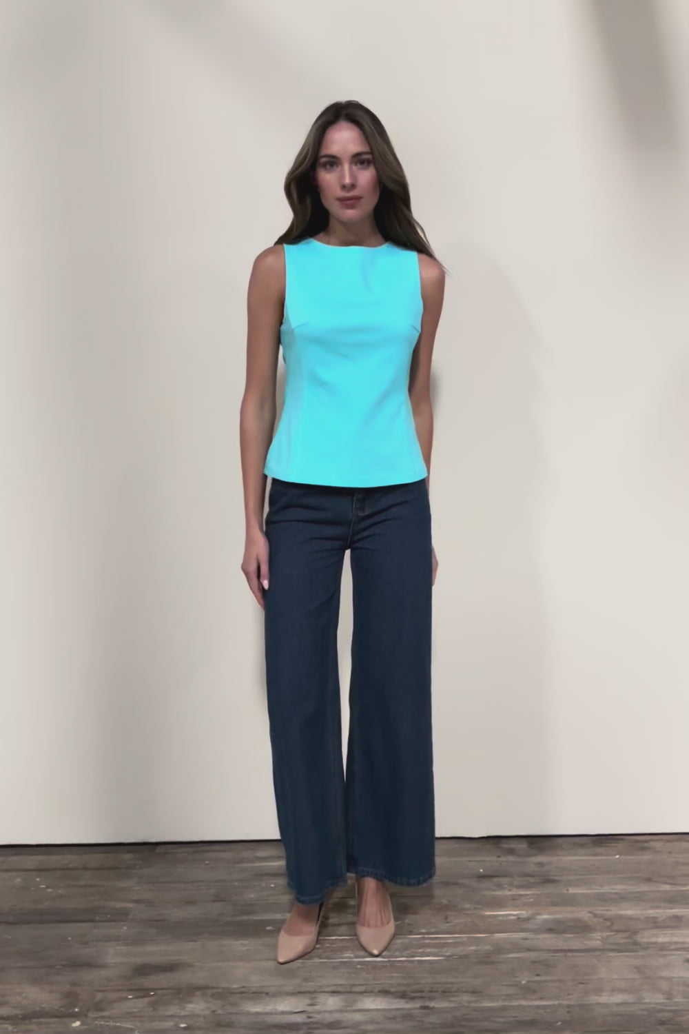 The Stretch Boat Neck Top – Aquablue