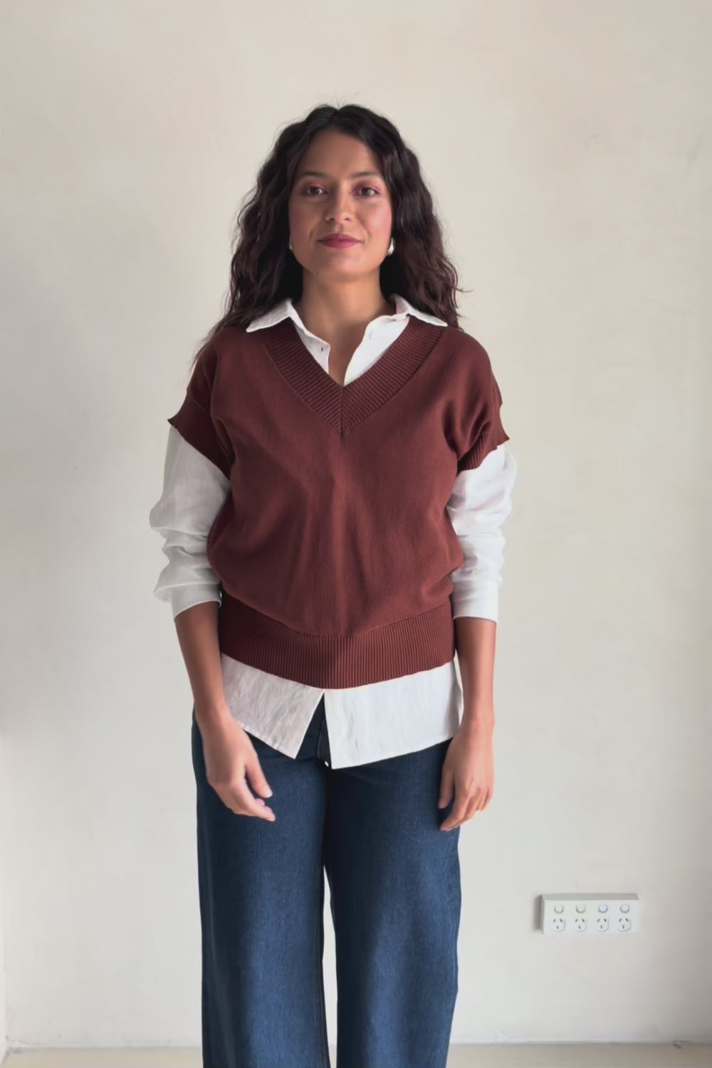Cotton Cashmere Relaxed Knit – Caramel