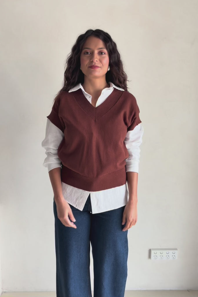 Cotton Cashmere Relaxed Knit – Caramel