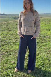 Comfort Me Pull On Faux Jeans – Darkdenim