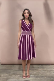 The Reversible Knit Dress - Plumstripe