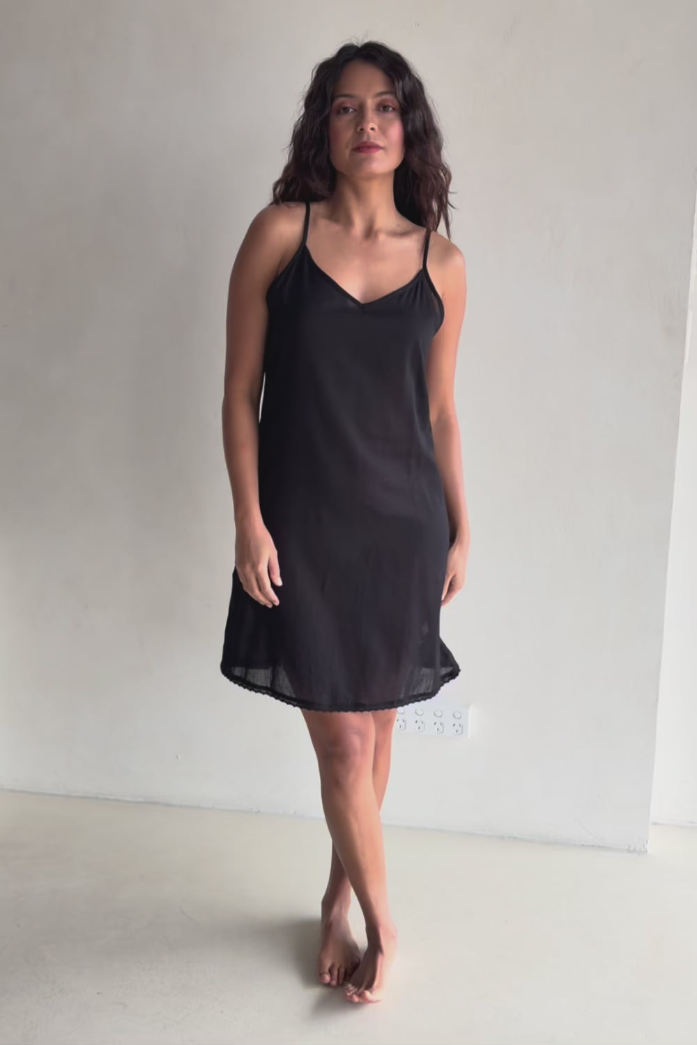 Cotton Slip - Black