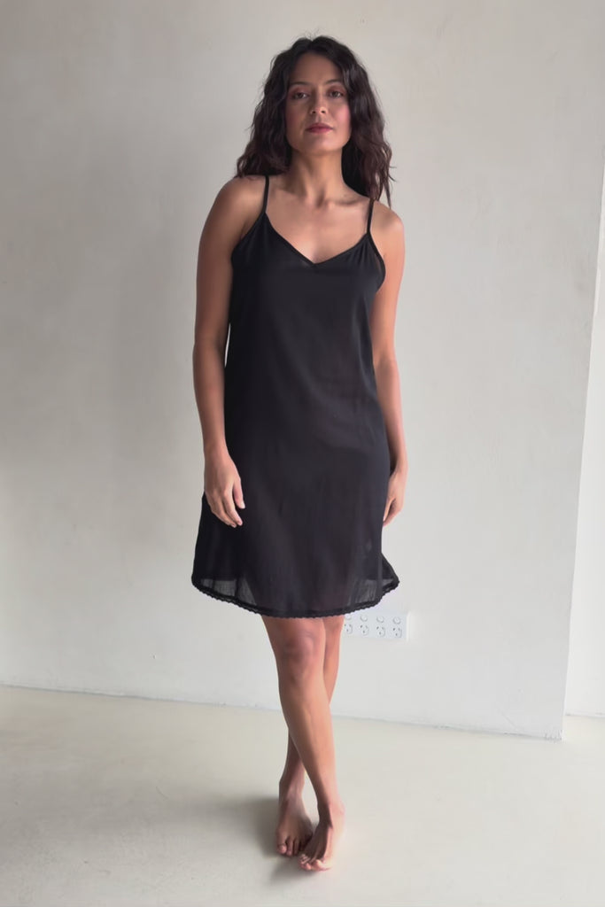 Cotton Slip - Black