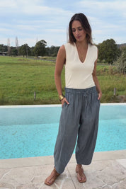 Errand Run Cotton Pull On Pants – Bluestripe