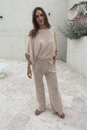 Summer Ready Cotton Throw Sweater – Natural