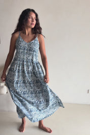 Cotton Pintucked Slip - Paisley