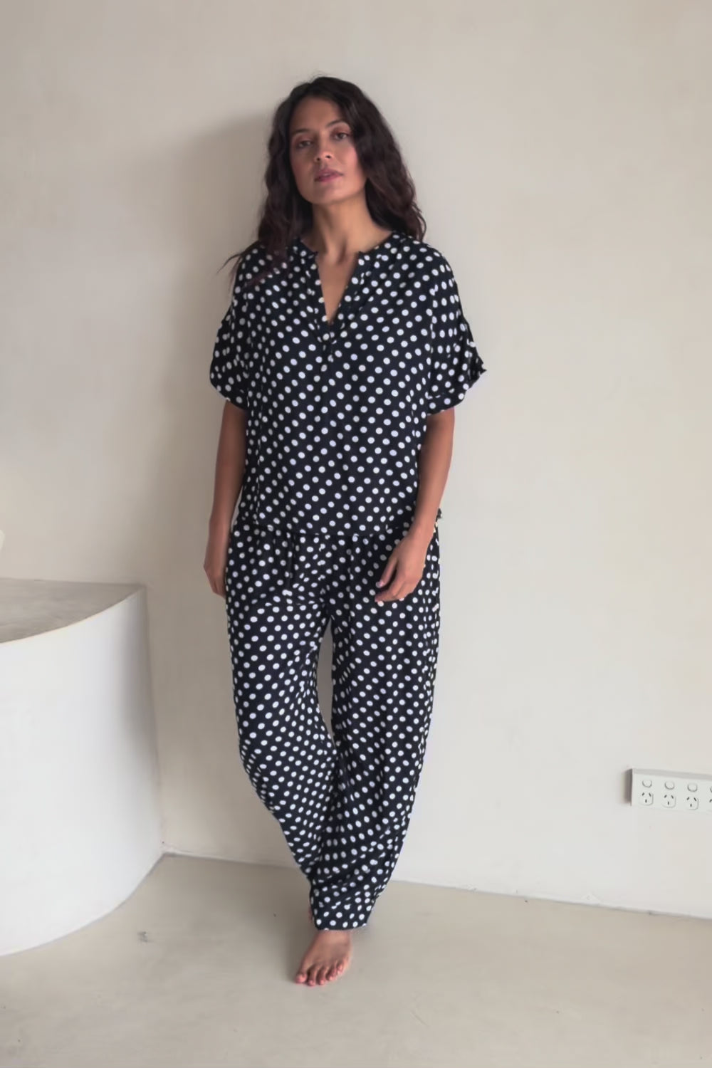 Viscose Twill Pyjama Top – Navyspot