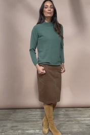 The Super Soft Knit Skivvy – Moss