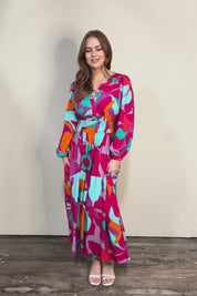 Gwyn Midi Dress – Marble