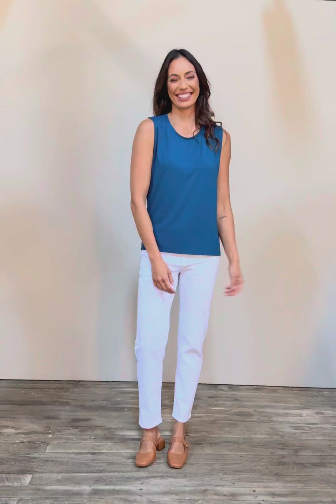 The Mix Me Match Me Bamboo Tank - Marine