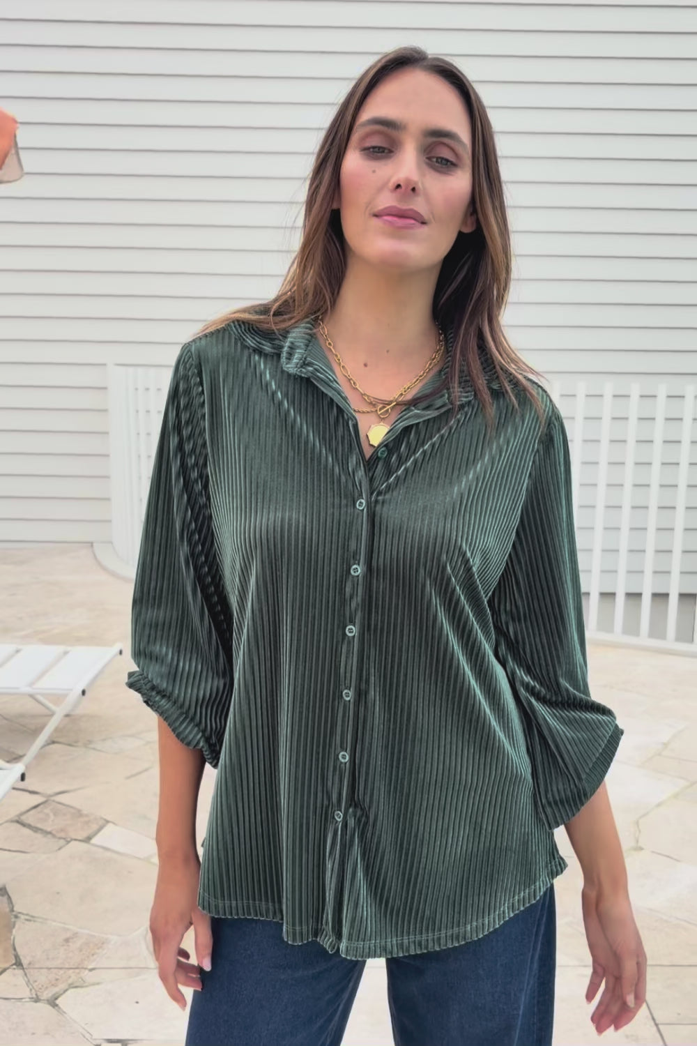 Shine Your Light Velvet Shirt – Thyme