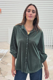 Shine Your Light Velvet Shirt – Thyme