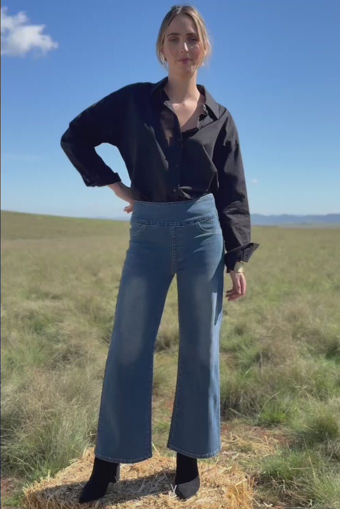 Easy As Pull On Jeans - Darkdenim