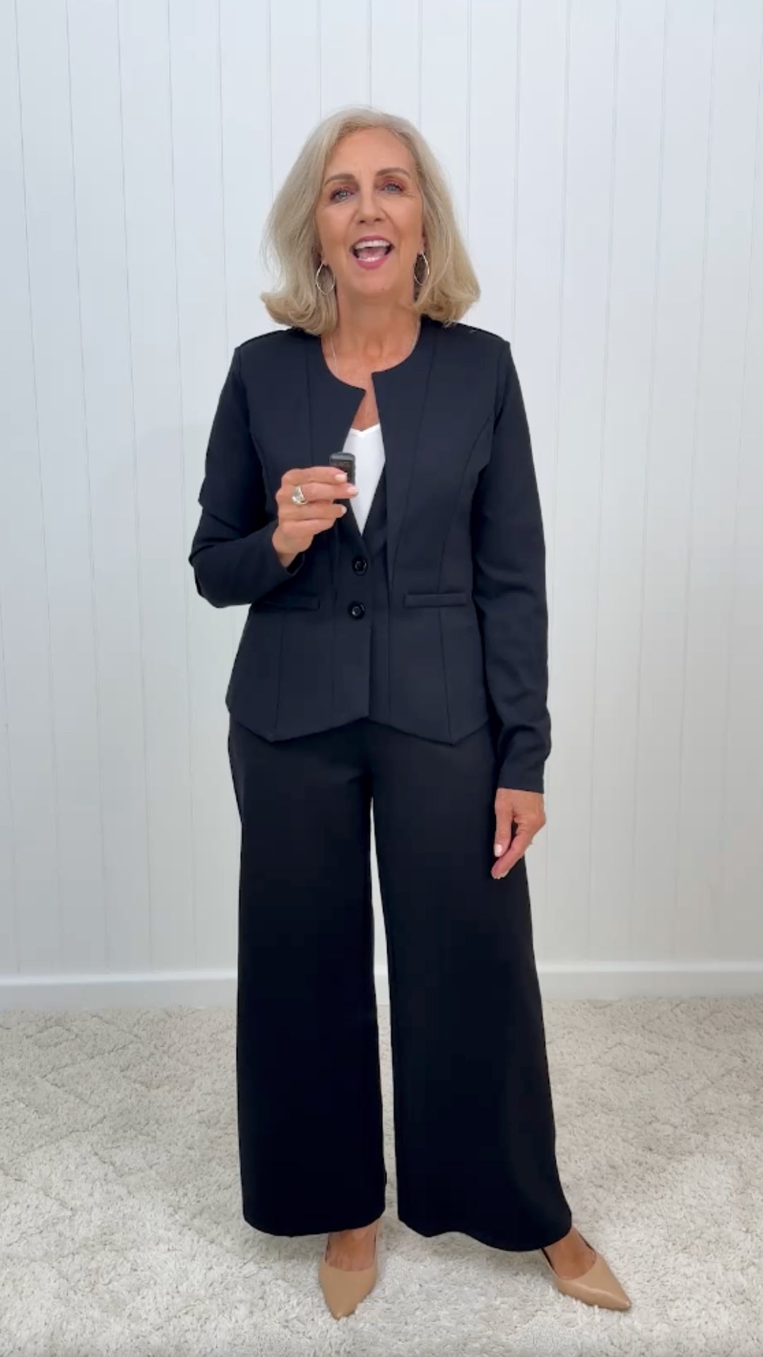 The Define Ponte Jacket Tiny Mic